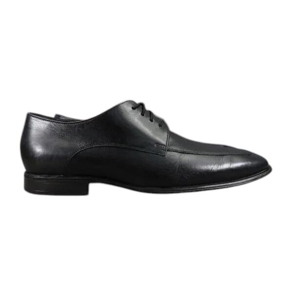 Cole Haan Shoes Mens 8.5 Oxford Classic Formal Leather Black Dress Event Lace Up - Picture 1 of 13
